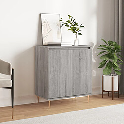 Maison Chic Buffet,Meuble de Rangement,commode pour salon,Cuisine Sonoma gris 60x35x70 cm Bois d'ingénierie -MN10513