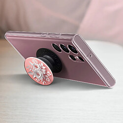 Acheter PopGrip Smartphone Maintien Support Vidéo Design Fleur PopSockets Rose et Blanc