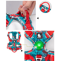 Acheter Universal Taille XS pas de tirage chien bondage nylon réfléchissant doux animal de compagnie harnais chien pour petit grand chien facile d'entraînement extérieur laisse spécial chien harnais