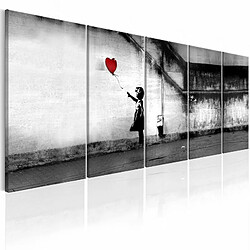 Paris Prix Tableau Imprimé Banksy - Runaway Balloon 90 x 225 cm 