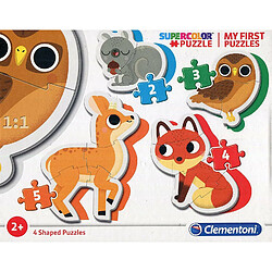 Clementoni-Clementoni-20814-My First Puzzles-Animaux de la Forêt-2-3-4-5 pièces, 20814, Multicolore 