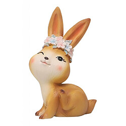 Réaliste Lapin Figurine Jardin Sculpture Gâteau Topper Mini Lapin Statue C pas cher