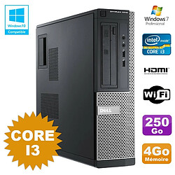 PC DELL Optiplex 3010 DT Core I3 3.1Ghz 4Go 250Go DVD WIFI HDMI W7 - Occasion