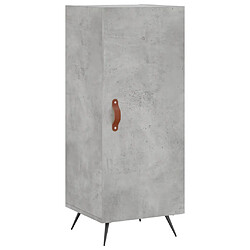 Acheter vidaXL Buffet haut Gris béton 34,5x34x180 cm Bois d'ingénierie