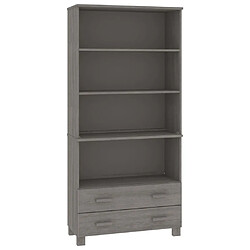 Maison Chic Buffet,Meuble de Rangement,commode pour salon,Cuisine HAMAR Bois massif de pin Gris clair -MN89988