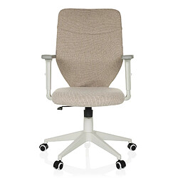 Chaise de bureau / Chaise pivotante COSIO II tissu beige hjh OFFICE