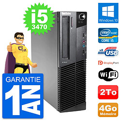 PC Lenovo ThinkCentre M82 SFF Intel i5-3470 RAM 4Go Disque 2To Windows 10 Wifi · Occasion 