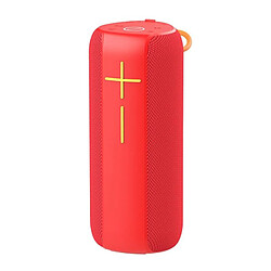 Yonis Enceinte Bluetooth Étanche Mains-Libres AUX FM Enceinte Bluetooth Portable Waterproof Avec Fonction Mains-Libres Lecture Usb TF AUX et FM Rouge YONIS