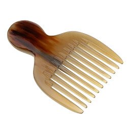 Peigne Brosse Afro Large Dent en Corne Cheveux Poignee Pour Boucles Coiffure peigne afro metal bois corne Diffuseur