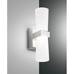 Lumière Applique murale LED en verre chromé, IP44 