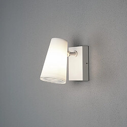 Lumière Applique murale d'extérieur moderne à tête orientable blanche E27, IP54