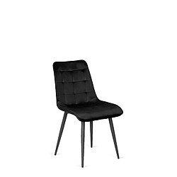 Vivaldi Chaise GOMEZ Noir Velours