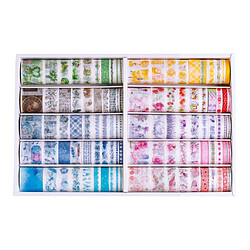 100 Rouleaux 2m Ruban Adhésif Ruban De Masquage En Papier Artisanat Ruban Papeterie Scrapbooking Embellissements