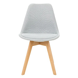 Ensemble de 4 chaises de salle à manger, chaise rétro scandinave tapissée ML-Design