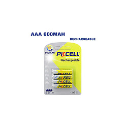 Europalamp 4 Piles Rechargeables AAA 600mAh 1.2V PKCell 4 Piles Rechargeables AAA 600mAh 1.2V PKCell - AAA600