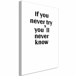 Paris Prix Tableau Imprimé If You Never Try You'll Never Know 40 x 60 cm