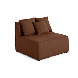 Lisa Design Amalfi - module d'assise sans accoudoirs - 1 place - en tissu Amalfi - module d'assise sans accoudoirs - 1 place - en tissu - Terracotta