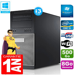 PC Tour DELL 9020 Core I3-4130 Ram 8Go Disque 500 Go Graveur DVD Wifi W7 · Occasion 