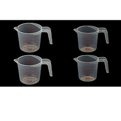 4x Tasses à Mesurer En Plastique Transparent, Huile De Lait De Cuisine, Cruche 500 Ml 250 Ml tasse à mesurer en plastique cuisine cafe verre