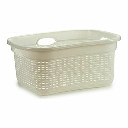 Kipit Panier Blanc Plastique (42,5 x 25,5 x 63,5 cm) (12 Unités)