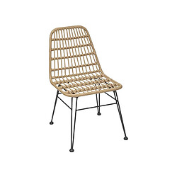 Chaise de jardin en résine tressée Lambada Sesame - Hespéride