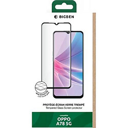 BigBen Connected Protège-écran pour Oppo A78 5G en Verre Trempé 2.5D Transparent