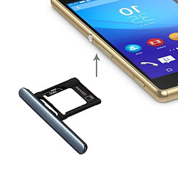 Wewoo Pour Sony Xperia XZ Premium noir double carte SIM Micro SD / SIM Bac + Slot Port Dust Plug pièce détachée 