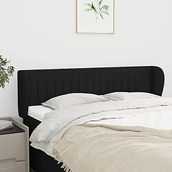 Maison Chic Tête de lit scandinave avec oreilles,meuble de chambre Noir 147x23x78/88 cm Tissu -MN96412