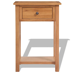 Maison Chic Table console | Meuble d'entrée | Table d'appoint 50 x 32 x 75 cm Bois de chêne massif -GKD49094