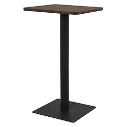 vidaXL Table de bistro Cendre foncé 60x60x107 cm