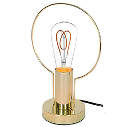 Sampa Helios Lampe à poser design en métal doré Compatible ampoule LED E27 Lampe déco en métal doré E27 / 60W max (non......