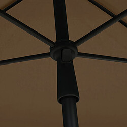 Acheter vidaXL Parasol de jardin avec mât 210x140 cm Taupe