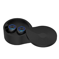 YP Select Écouteurs sans fil Bluetooth 5.0 Écouteurs True Wireless Stereo Earphones Hi-fi Sound Bluetooth Headset with Charging Case-Noir 