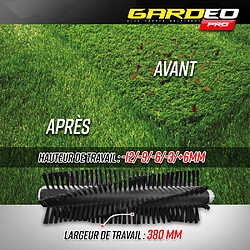 Avis Gardeo Pro Balayeuse pour gazon synthétique 1600W - 38cm