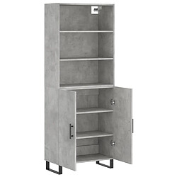 Acheter Maison Chic Buffet,Meuble de Rangement,commode pour salon,Cuisine Gris béton 69,5x34x180 cm Bois d'ingénierie -MN75573