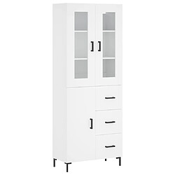 Maison Chic Buffet,Meuble de Rangement,commode pour salon,Cuisine Blanc 69,5x34x180 cm Bois d'ingénierie -MN45883