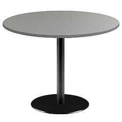 Restootab Table Ø120cm - modèle Rome gris metallisé