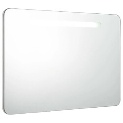 vidaXL Armoire de salle de bain à miroir LED 80x9,5x55 cm