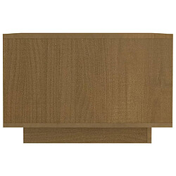 Acheter vidaXL Table basse marron miel 50x50x33,5 cm bois de pin massif