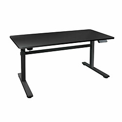 Bureau TooQ TQESSD01-BK Noir Réglable en hauteur 140 x 60 cm Acier