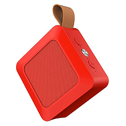 Yonis Enceinte Bluetooth Étanche IP44 Autonomie 10h FM TF Enceinte Bluetooth Étanche Avec Micro FM Radio Carte TF Rouge YONIS