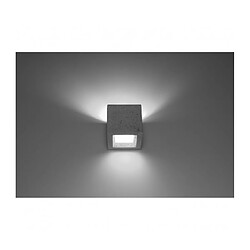 Avis Luminaire Center Applique murale Leo Up Verre,béton Gris 1 ampoule 10cm