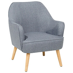 Beliani Fauteuil Gris LOKEN 