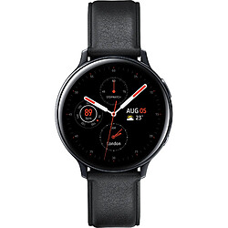 Samsung Galaxy Watch Active 2 - 44 mm - Acier Noir · Reconditionné Montre connectée Watch Active 2 - bracelet cuir - écran Super AMOLED - cardiofréquencemètre - GPS - étanche 5 ATM/IP68