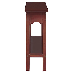 Avis Maison Chic Table console | Meuble d'entrée | Table d'appoint marron 110x30x75 cm bois massif d'acajou -GKD99388