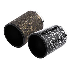 Dés polyédriques Dice Cups shaker 2pcs Coupe de Dés en Plastique et PU Cuir pour Jeux de Dés Donjons/ Dragons / MTG/