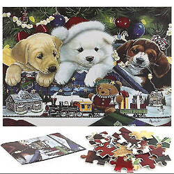 Avis Universal Puzzle chiot de noel puzzle unique forme puzzle image adulte enfant jouet cadeau