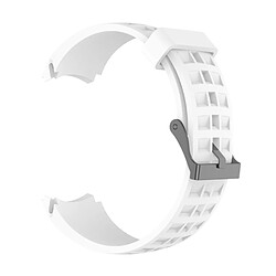 Wewoo Bracelet pour montre connectée Dragonne de remplacement en silicone SUUNTO Terra blanc