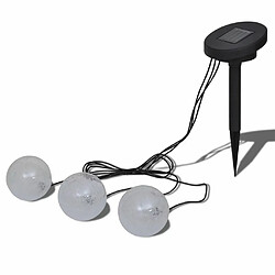 Vidaxl Boule solaire LED flottant 3 pièces - Blanc