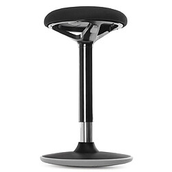 Helloshop26 Tabouret dynamique tabouret assis debout siège de travail rotatif à 360° ergonomique hauteur réglable 50-70 cm sans assemblage noir 12_0001460